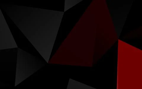 Light Red vector polygonal background. Illustrazione stock