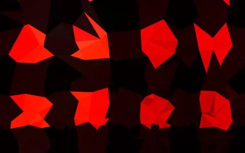 Light Red vector polygonal pattern. 스톡 일러스트