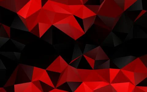 Light Red vector polygonal pattern. 스톡 일러스트