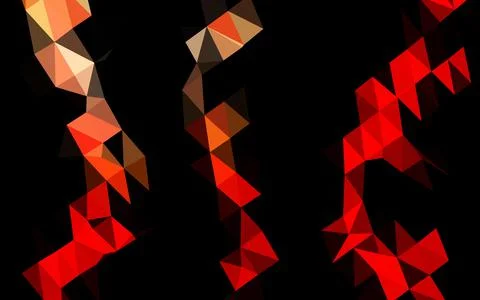 Light Red vector polygonal template. Stock Illustration