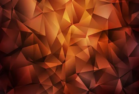Light Red vector shining triangular background. Stockillustratie