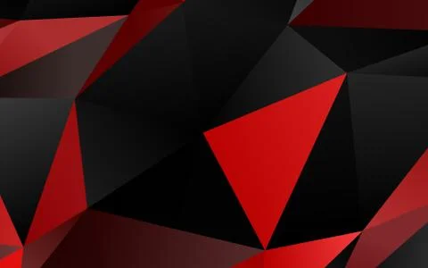 Light Red vector shining triangular pattern. Stock Illustration