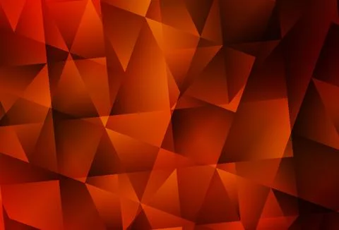 Light Red vector shining triangular background. Stockillustratie