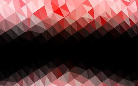 Light Red vector shining triangular background. Illustrazione stock
