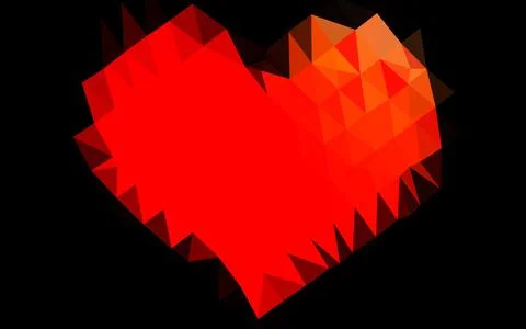 Light Red vector shining triangular pattern. 库存插图