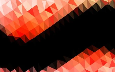 Light Red vector shining triangular template. Stock Illustration