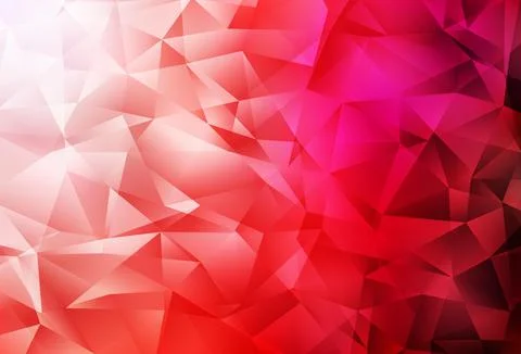 Light Red vector shining triangular background. Illustrazione stock