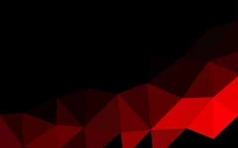 Light Red vector shining triangular background. Illustrazione stock