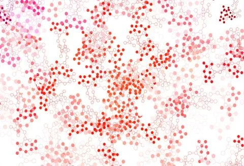 Light Red vector template with artificial intelligence structure. Illustrazione stock