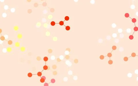 Light Red vector template with artificial intelligence structure. Stock Illustration