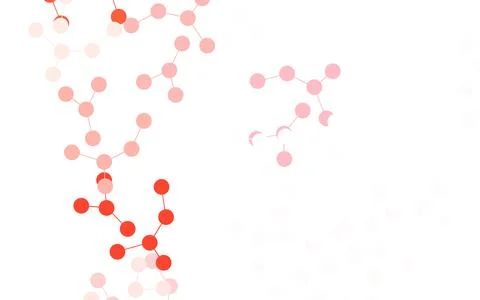 Light Red vector template with artificial intelligence structure. Stock Illustration