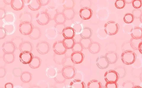 Light Red vector template with circles. Stock Illustration