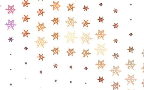 Light Red vector template with ice snowflakes, stars. Stock-Illustration