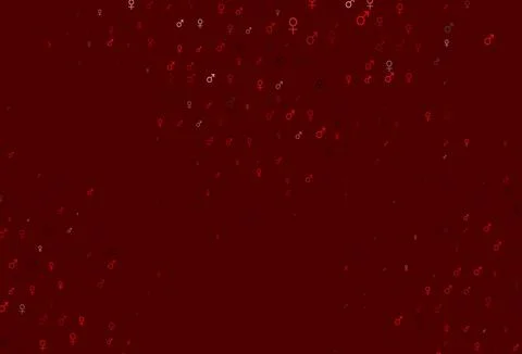 Light red vector template with man, woman symbols. イラスト素材
