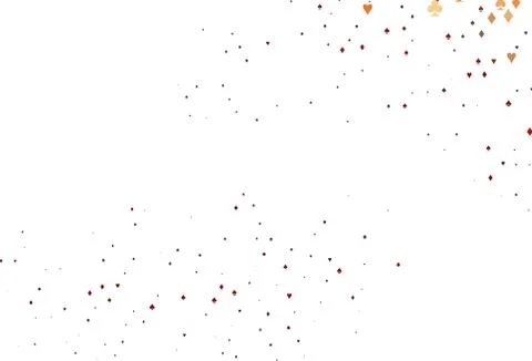 Light Red vector template with poker symbols. 스톡 일러스트