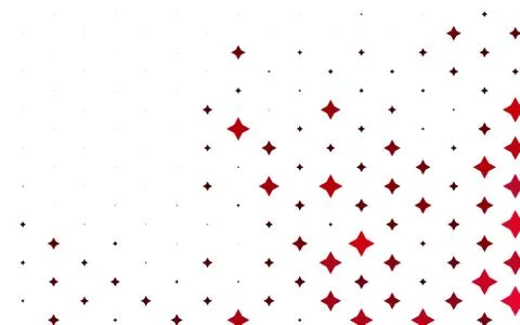 Light Red vector template with sky stars. Illustrazione stock