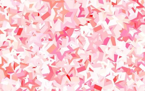 Light Red vector template with sky stars. Illustrazione stock