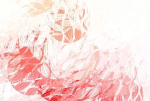 Light Red vector texture with abstract forms. Stock Illustration