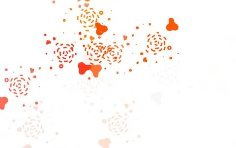 Light Red vector texture with abstract forms. Stock Illustration