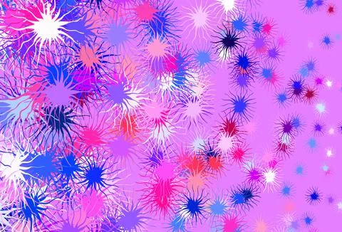 Light Red vector texture with abstract forms. Stock Illustration