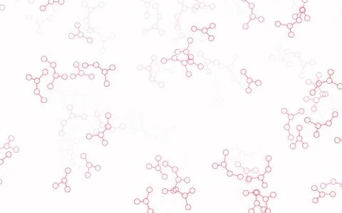 Light Red vector texture with artificial intelligence concept. Illustrazione stock