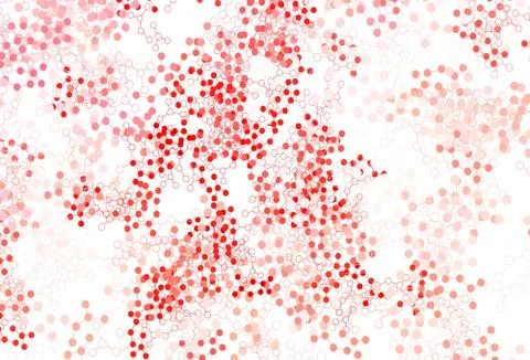 Light Red vector texture with artificial intelligence concept. Illustrazione stock