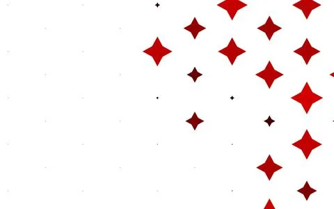Light Red vector texture with beautiful stars. Stock Illustration