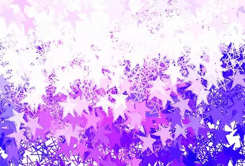 Light Red vector texture with beautiful stars. Stock Illustration