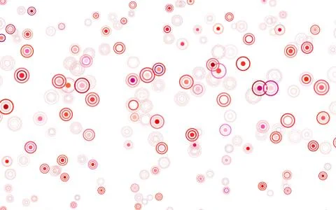 Light Red vector texture with disks. Stock Illustration