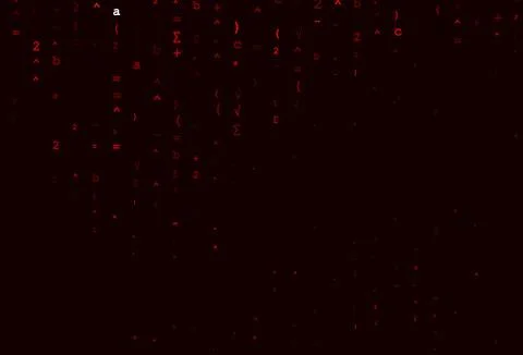 Light Red vector texture with mathematic symbols. Stock Illustration