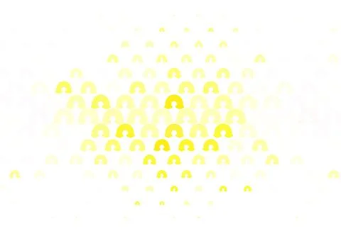 Light Red vector texture with rainbows, clouds. Illustrazione stock