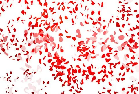 Light Red vector texture with random forms. Illustrazione stock