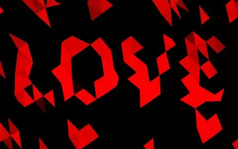 Light Red vector triangle mosaic texture. Stock Illustration
