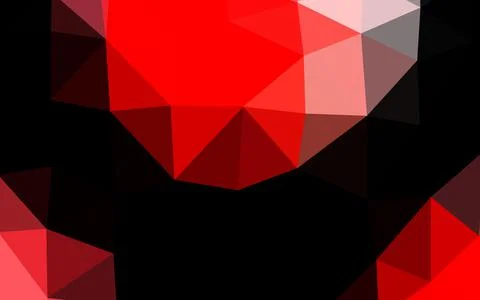 Light Red vector triangle mosaic template. Stock Illustration