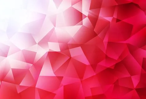 Light Red vector triangle mosaic template. Stock Illustration