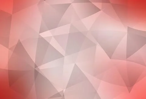 Light Red vector triangle mosaic texture. 스톡 일러스트