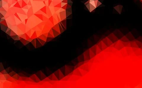 Light Red vector triangle mosaic template. Stock Illustration