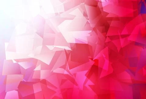 Light Red vector triangle mosaic texture. Stock Illustration