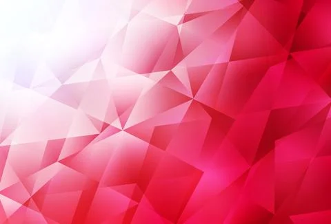 Light Red vector triangle mosaic template. 스톡 일러스트