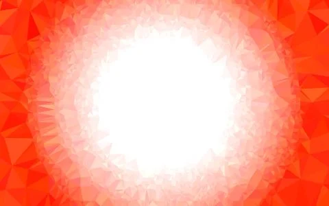 Light Red, White circle  triangular low poly, Mosaic pattern Background, Vect Stock Photos