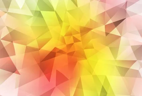 Light Red, Yellow vector abstract mosaic pattern. Stock Illustration