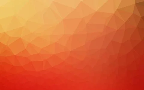 Light Red, Yellow vector abstract mosaic background. Stock Illustration