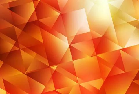 Light Red, Yellow vector abstract polygonal pattern. イラスト素材