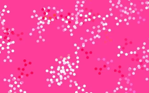 Light Red, Yellow vector backdrop with artificial intelligence data. Stock Illustration