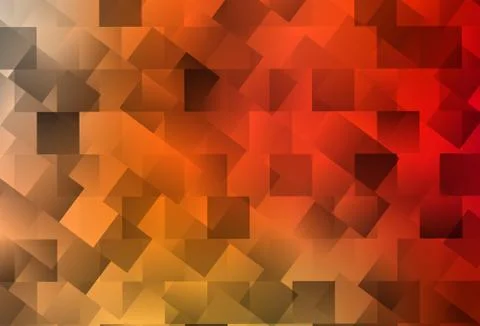 Light Red, Yellow vector backdrop with rhombus. Illustrazione stock