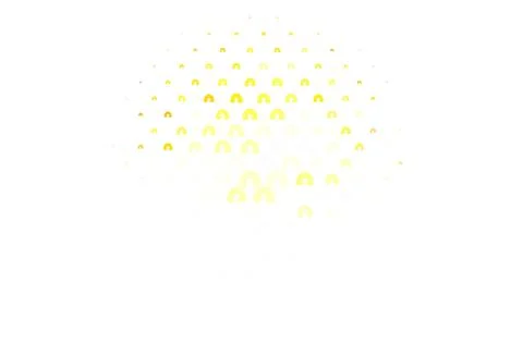 Light Red, Yellow vector backdrop with rainbows, clouds. 스톡 일러스트