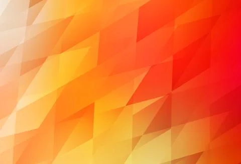 Light Red, Yellow vector backdrop with rhombus. Stock Illustration