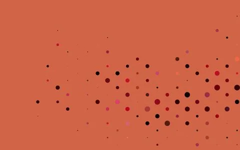 Light Red, Yellow vector backdrop with dots. Stock Illustration