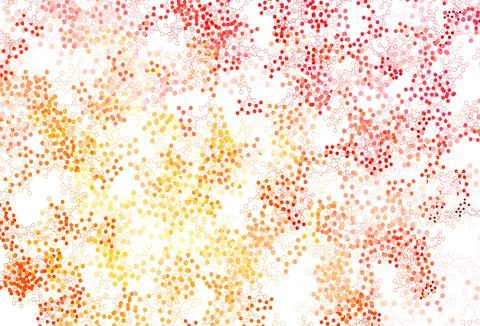 Light Red, Yellow vector backdrop with artificial intelligence data. Stock Illustration