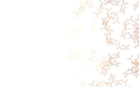 Light Red, Yellow vector backdrop with artificial intelligence data. Illustrazione stock